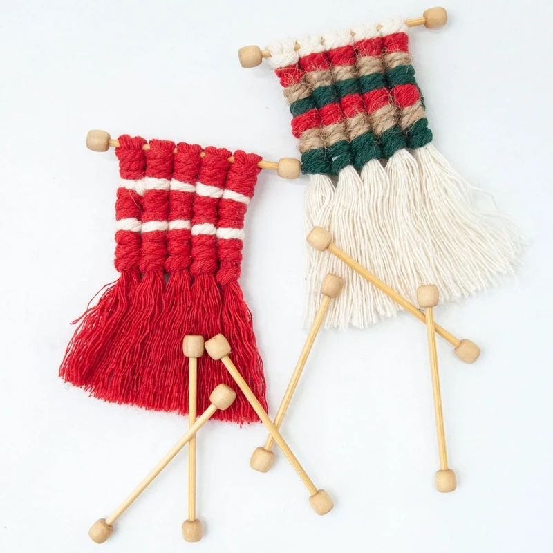 

20 Pcs Mini Wooden Sticks Tapestry Hanging Rods Necklace Brooch Decoration Handmade DIY Woven Tapestry Accessory