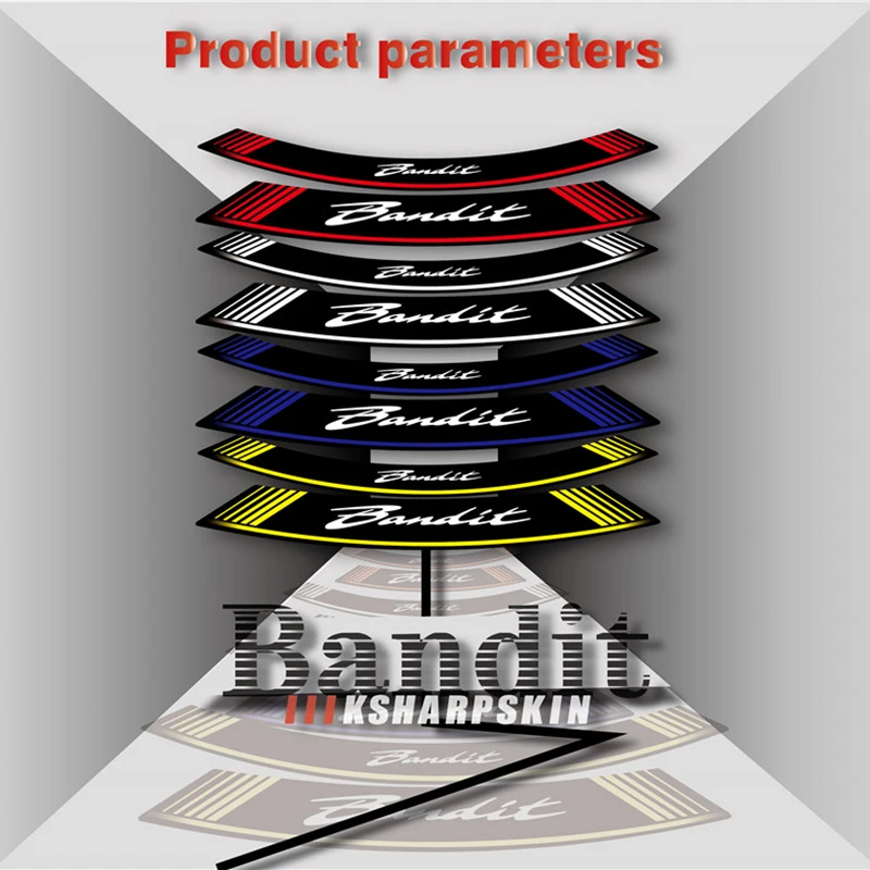 Мотоциклетные передние и задние колеса наклейки светоотражающие декоративные