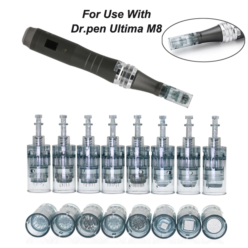 

Micro Needles Cartridges For Dr. Pen M8 Microneedles Bayonet Cartridges 11 16 36 42 Nano Needle MTS Skin Microneedling Pen Tools