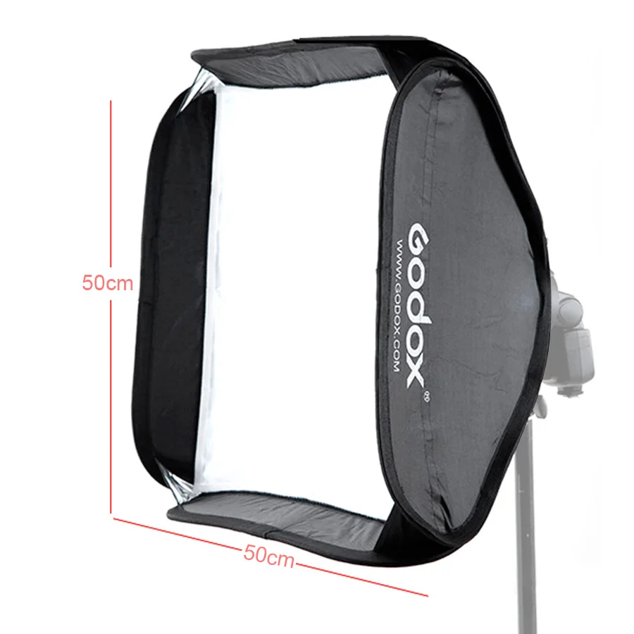 Софтбокс Godox 50x50 см рассеиватель Отражатель для вспышки Speedlite светильник ная