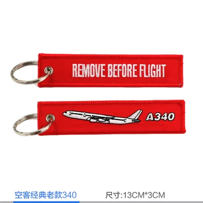 Аэробус ERj145 ERJ190 C919 MA60 Dornier328 A380 A340 A320 Beluga вышивать путешествия Чемодан лучше всего подходит для Экипаж авиационный брелок - Цвет: old A340