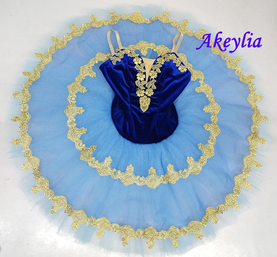 Женская балетная пачка голубая профессиональная для выступлений концертных