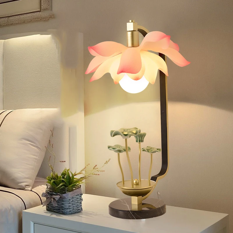 Креативная Настольная лампа с зелеными искусственными листьями индивидуальное