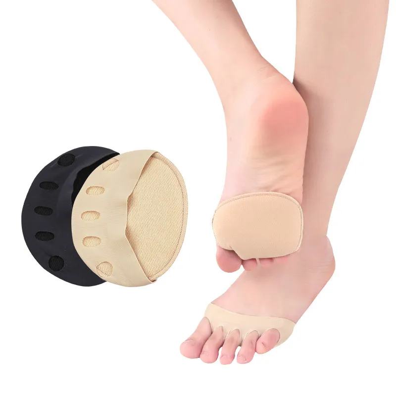 

2pieces=1pair High Heels Insoles Forefoot Half Yard Pads Five Toes Invisible Gel Foot Care Tools Bunion Protector Pain Relief