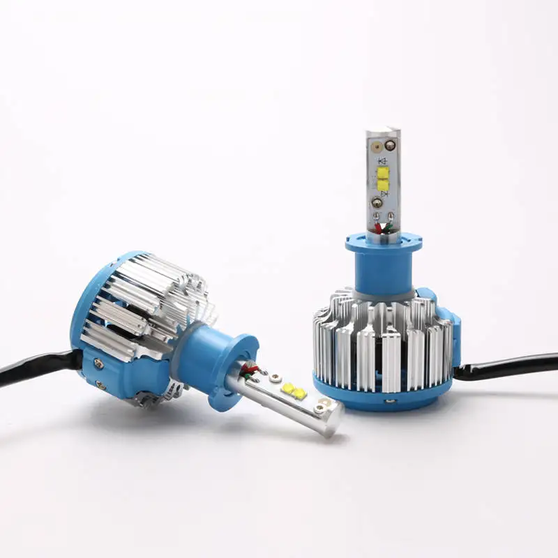 H3 Xenplus 2 шт. автомобиль свет светодиодный H11 Turbo H4 H3 H7 H8 H9 H1 HB3 HB4 H27 H13 фара Cree чип 8000LM 12V лампа с CANBUS для авто - Испускаемый цвет: H3
