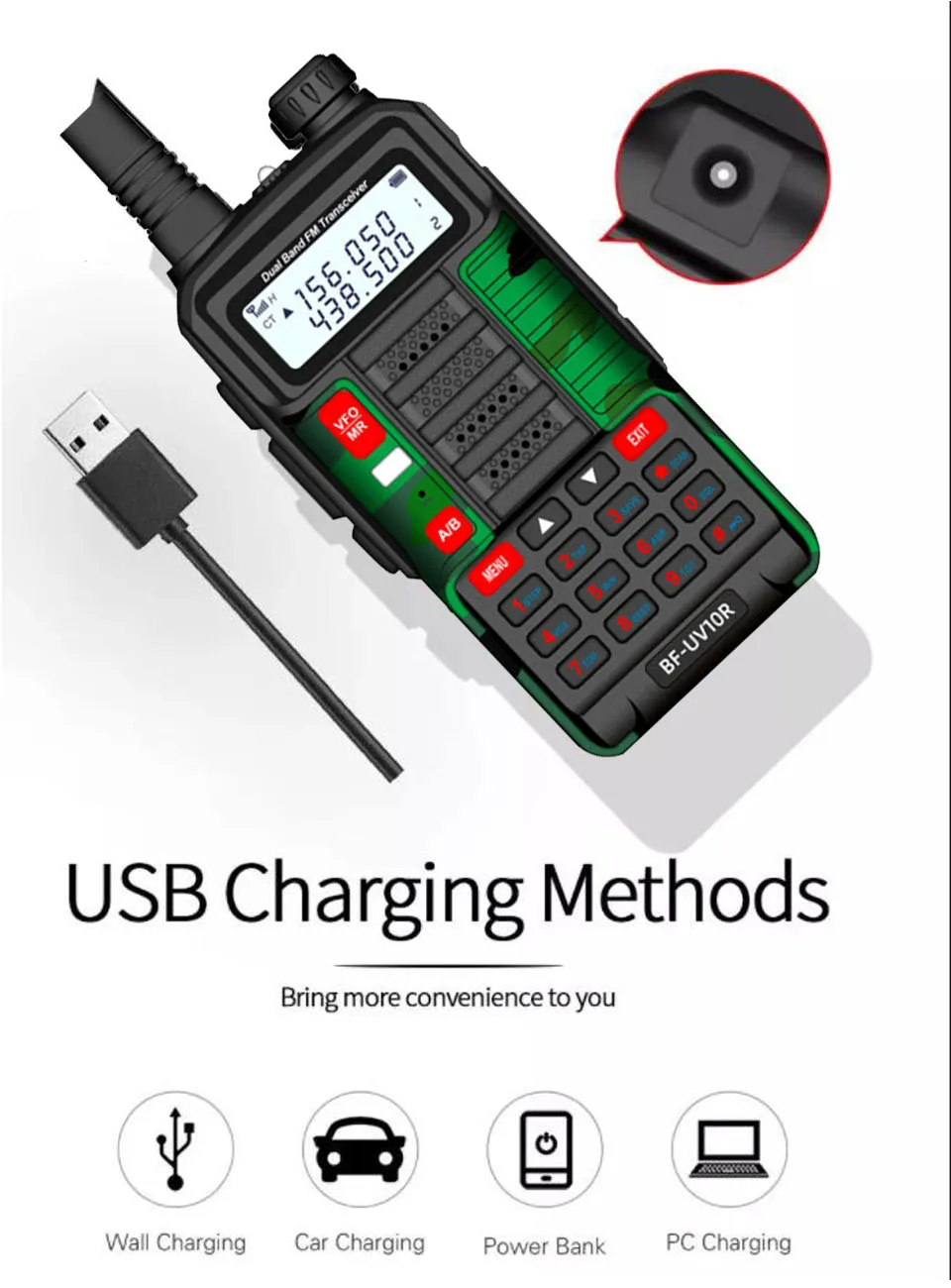 2021 BAOFENG 10 Вт Профессиональная портативная рация UV-10R 50 км 128 каналов VHF UHF