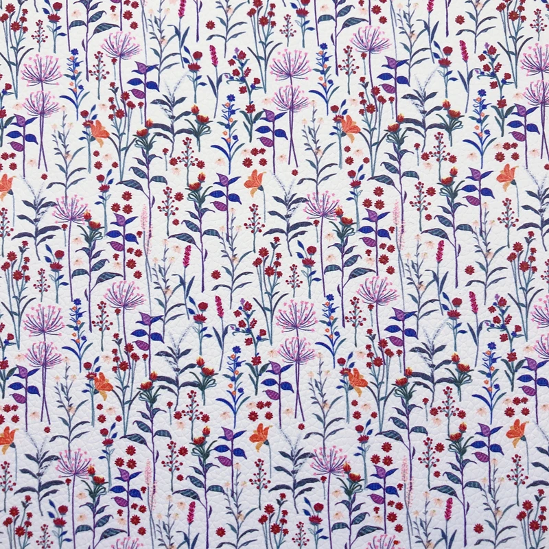 Новая Радуга 30x2 2 см/A4 красивые дикие цветы принт искусственная кожа для многих DIY