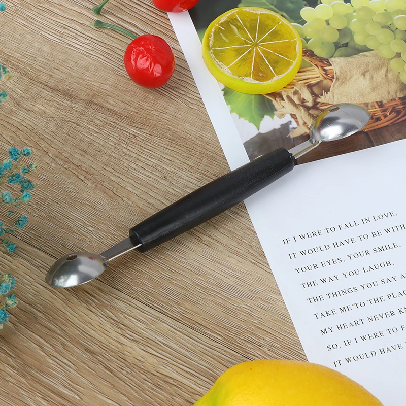 Двухсторонняя ложка из нержавеющей стали для арбуза канталупа фруктов салата