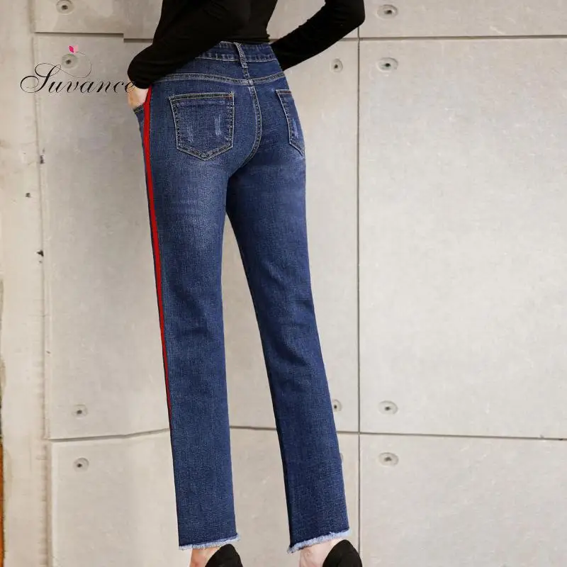 2019 Весна Осень Зима Мода синий цвет S-2xl хлопок женские широкие джинсы Jl-dty001 |
