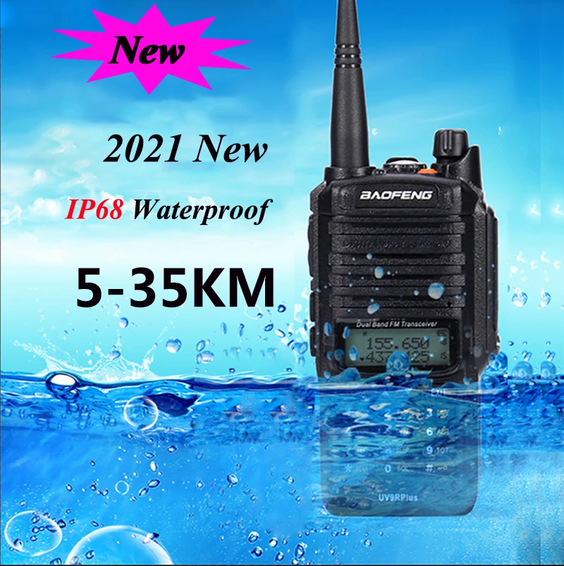 Рация Baofeng UV 9R plus обновленная uv9r 40 км 50 10 Вт КВ трансивер УКВ УВЧ любительская