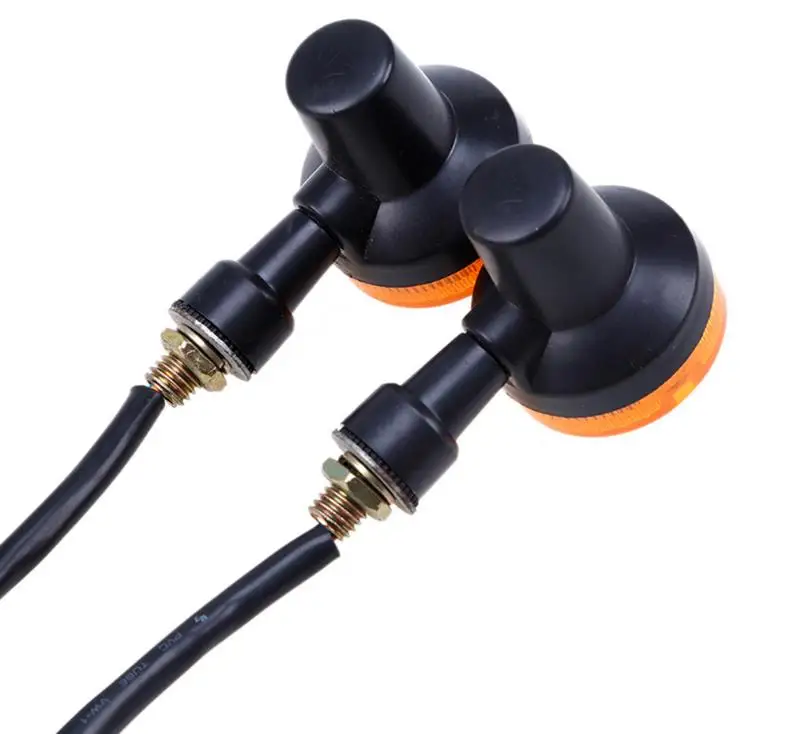 Светодиодный индикатор поворота мотоцикла 12 В Мини Янтарный светильник для