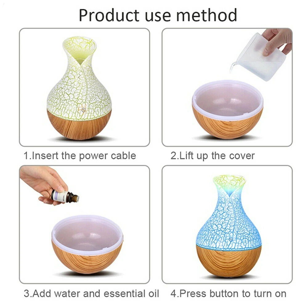 130 мл USB Домашний офис ароматерапия эфирное масло диффузор холодный туман