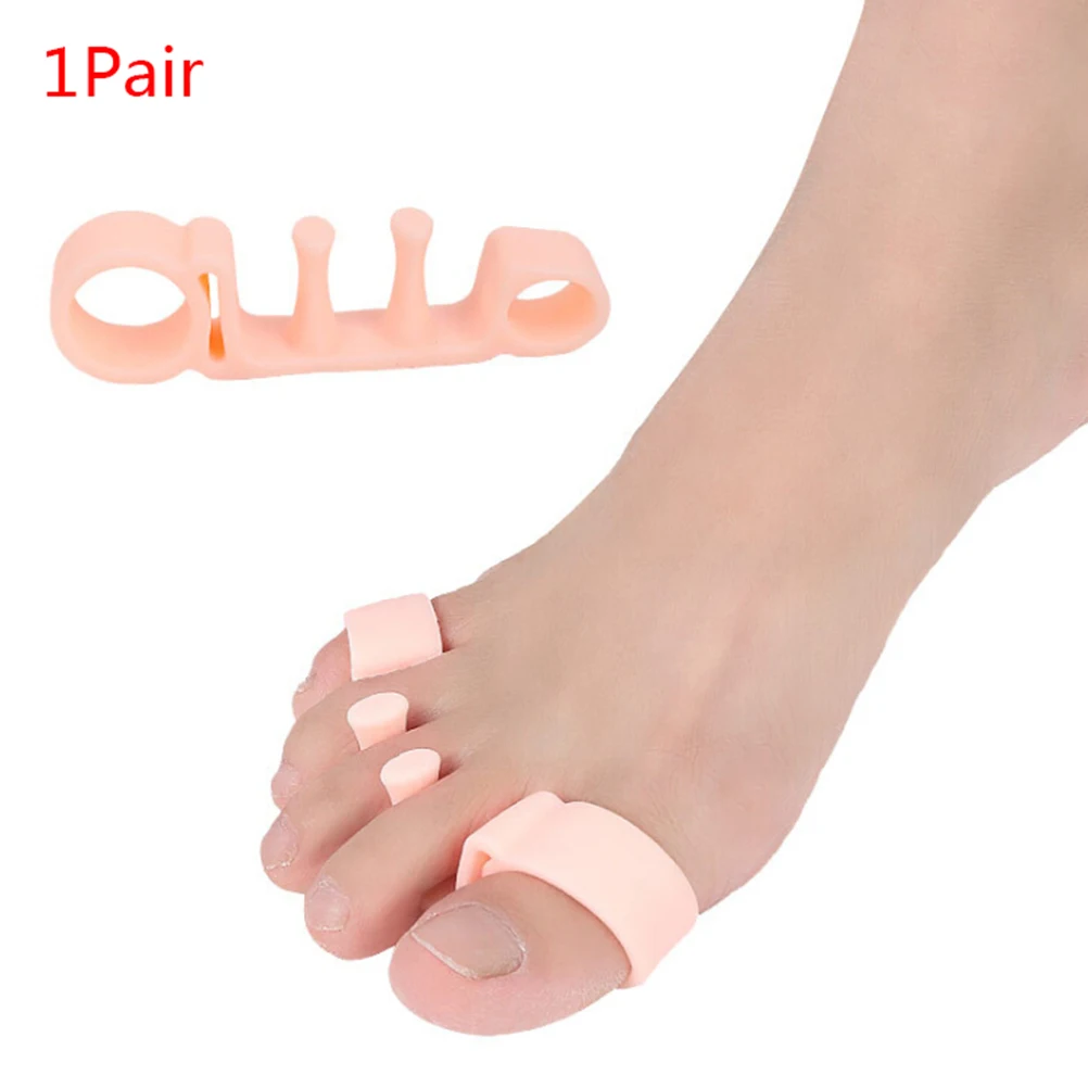 

1 Pair Silicone Foot Care Gel Bunion Protector Toe Separators Straightener Spreader Correctors Hallux Valgus Correction