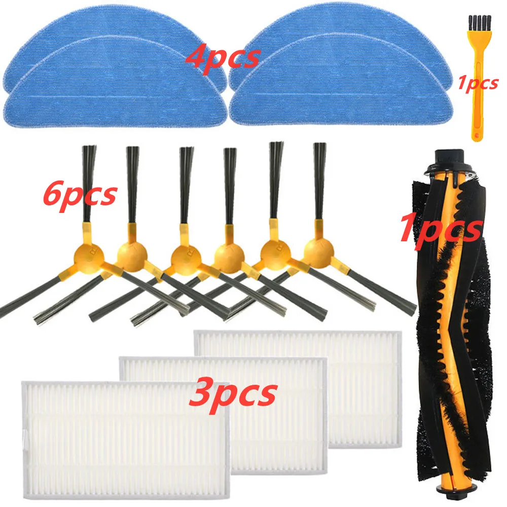 Набор тканей для швабры с боковой щеткой 11 шт. Proscenic 800T 820T 830T зеркальный фильтр