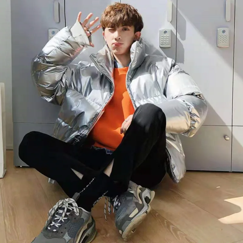 Женские парки яркое пальто-пуховик из искусственной кожи мужская зимняя куртка