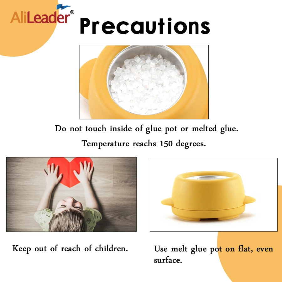 Alileader 1 шт. горячий клей мини термопласт кератин горшок Итальянский клеи гранулы