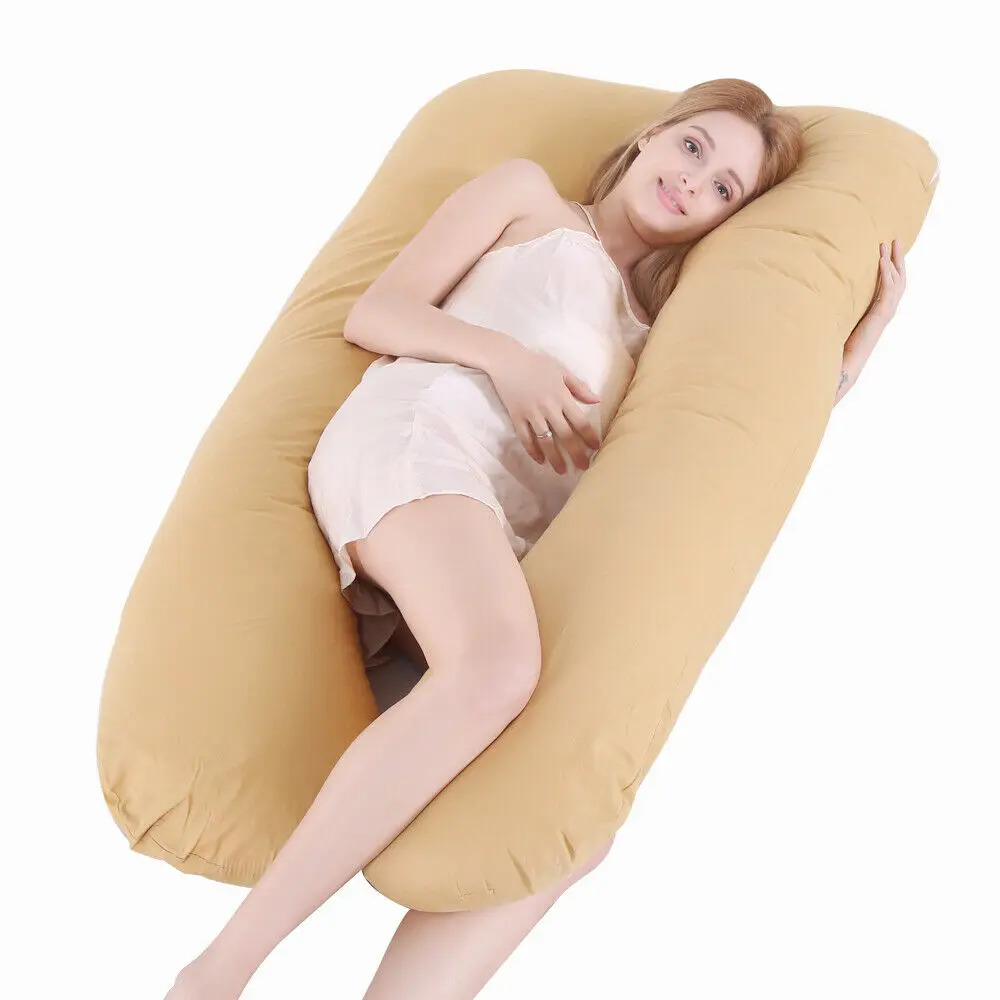 Подушка для беременных женщин, большой размер, комфортная u-образная подушка для всего тела, поддержка для беременных, u-образная хлопковая подушка для кровати - Цвет: 6