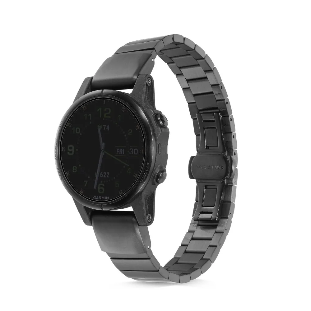 Ктаб Fenix 6X/5X плюс ремешок Металл Quick Fit 26 ремешок для наручных часов mm для наручных gps-часов Garmin Fenix 6X/6X Pro/5X/5X Плюс/stylo 3/3HR смарт-часов 22 мм для наручных часов Garmin Fenix 6/Fenix 6 pro/ fenix 5/Fenxi 5 Plus 20 мм Garmin Fenix 6S Fenix 5s/Fenx5S Plus