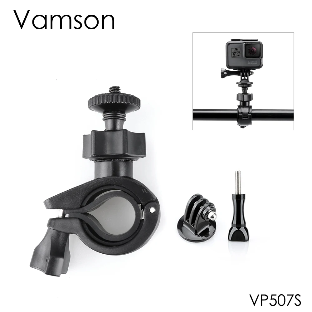 Аксессуары Vamson для Gopro 7/6/5/4 поворот на 360 ° крепление руль велосипеда мотоцикла