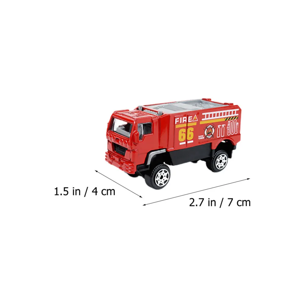 

1 Set/6pcs Fire Engineering Car Toys Mini Car Models Creative Children's