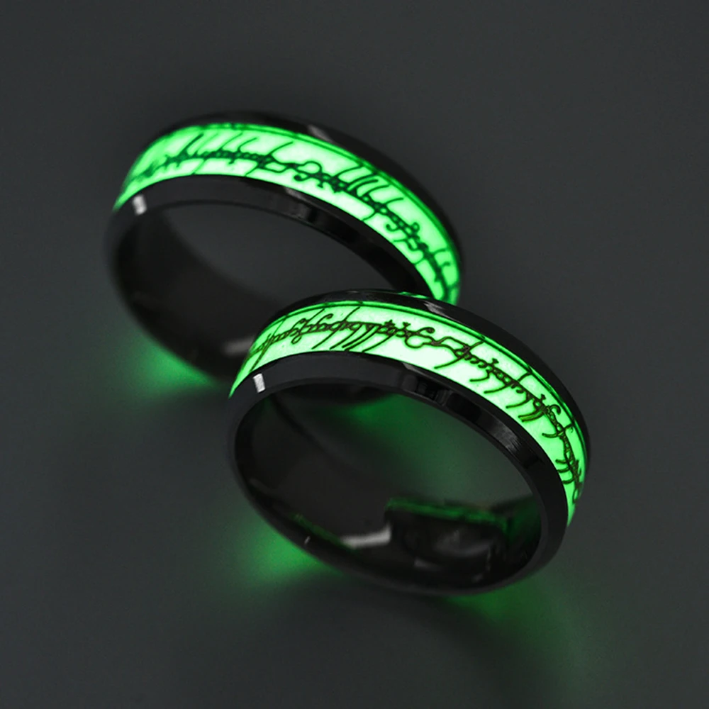 

New luminous fluorescent ring magic ring ring king ring