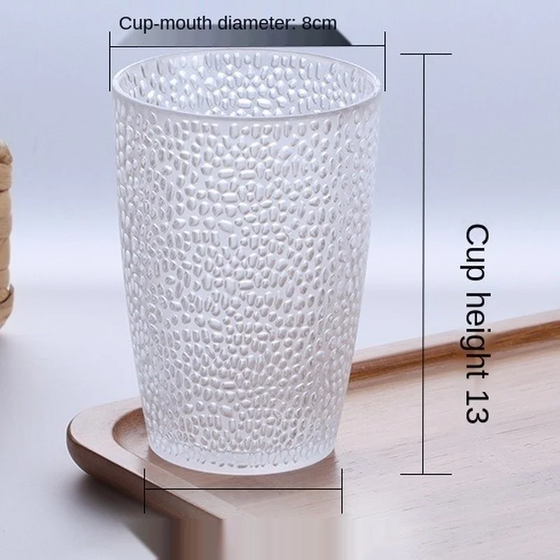 

Water Cup Transparent Plastic Drink Cup PC Acrylic Cup Bar Restaurant Wine Glass Wine Glass Color Thickened Mouth Cup Mug