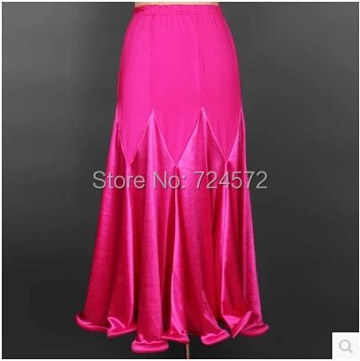 Костюм для бальных танцев сексуальный Бальные из спандекса длинная юбка женщин