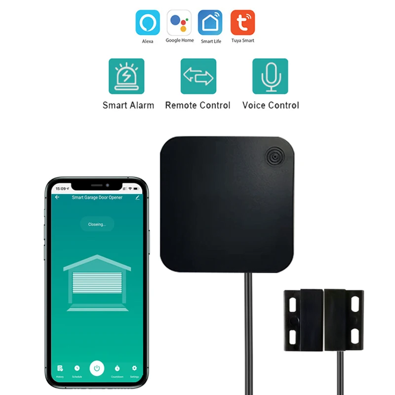 

Смарт-переключатель для гаражных дверей с поддержкой Wi-Fi