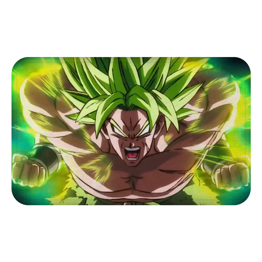 Сон Гоку мультфильм Dragon Ball коврик с рисунком из аниме коврик для ванной декоративные Противоскользящие коврики комната автомобиль пол бар ковры домашний декор для дверей подарок - Цвет: Зеленый