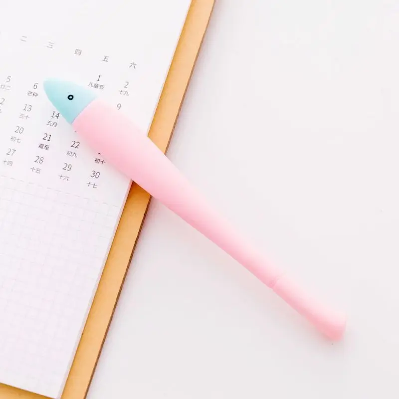 2 шт./упак. Милая рыбка Форма гелевые ручки кавайные канцелярские принадлежности