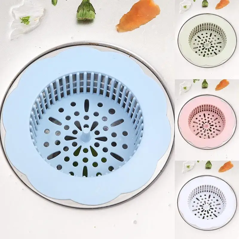 

Creative Lace 1 Piece Silicone Wheat Straw Kitchen Bathroom Shower Drain Sewer Hair Cleaning