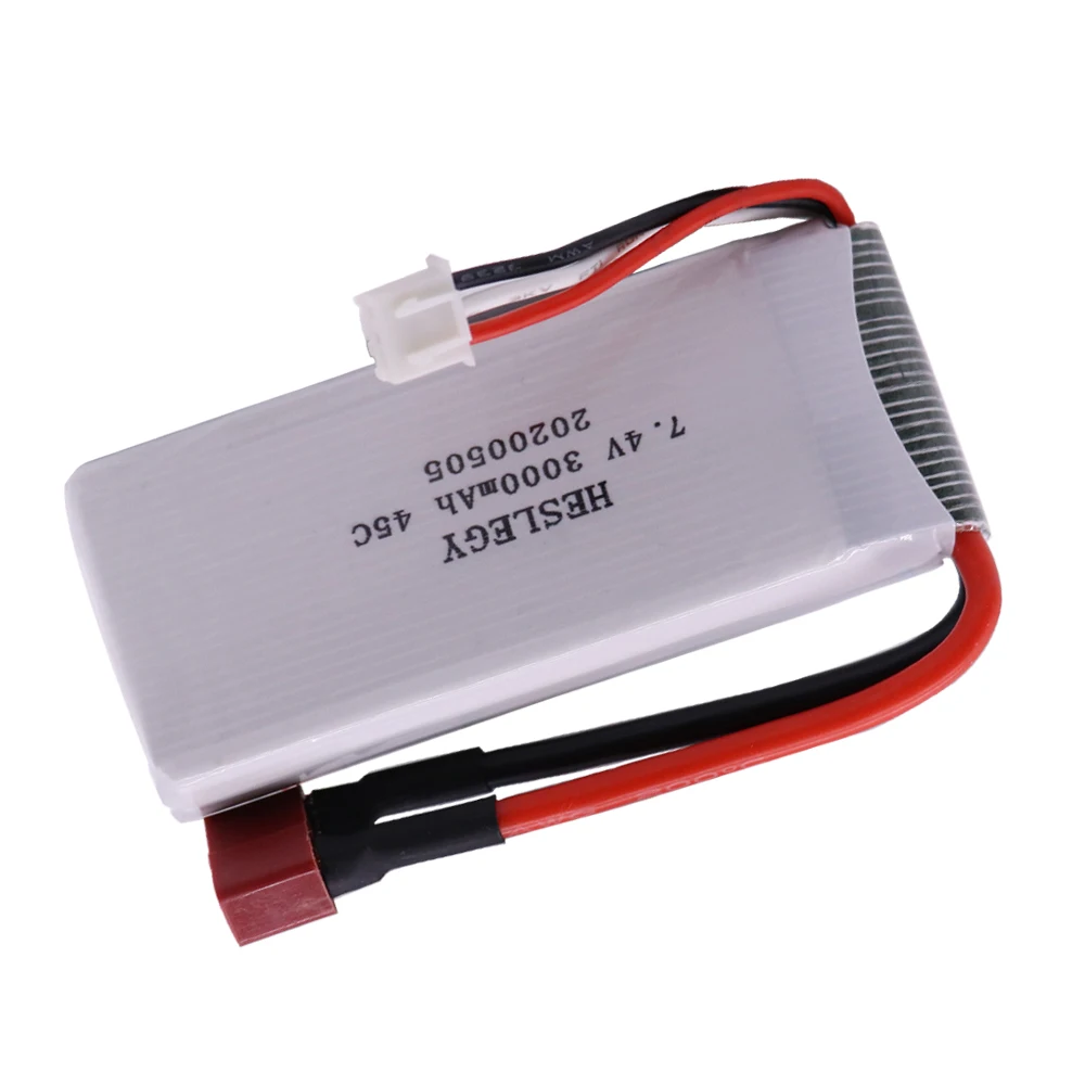 7 4 В 3000 мАч Lipo battery 2S T/SM/Банановая вилка для Syma X8C X8W X8G X8 RC Quadcopter 12428 12423 Аксессуары