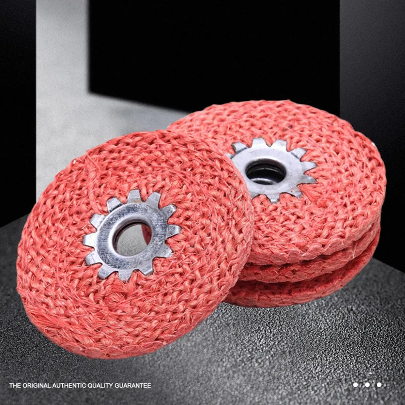 

5pcs 100*16mm High-precision Stainless Steel Furniture Hardware Polishing Grinding Hemp Wheel Special Kenaf Wheel