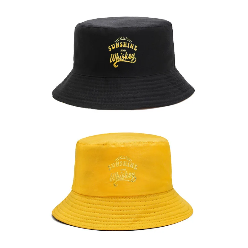 

Sunshine and Whiskey printed a positive and anti-fisher hat 2020 new casual summer sun hat