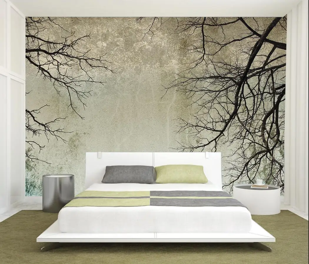 Пользовательские обои для фотосъемки Ретро ветви небо минималистский фон