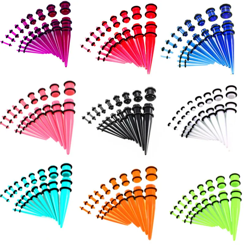 Набор для растяжки ушей из акрила 18 шт./компл. 14 00 г разъем растяжитель набор