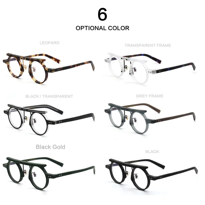 Ацетатные круглые оправы для очков дальнозоркости мужские винтажные оптические