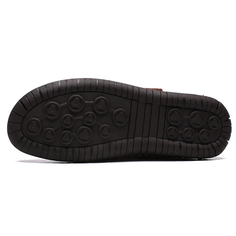 

High Quality Winter Men Snow Boots Leather Plush Man Ankle Boots Warm Fur Men's Boots Autumn Men Shoes Casual Shoes Big Size 48