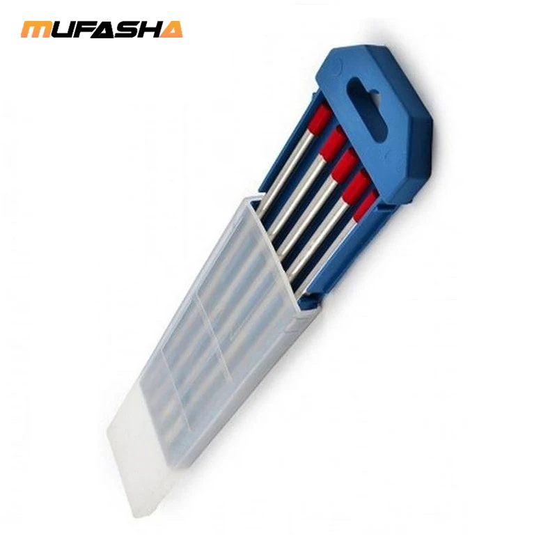 WT20 красные наконечники для заземления сварочные электроды Tig вольфрамовые 10 шт. в