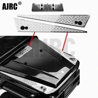 decoration stainless steel car hood sticker anti skid plate board for 110 trax amg 88096 4 trx 6 g63 trx 4 g500 rc car parts