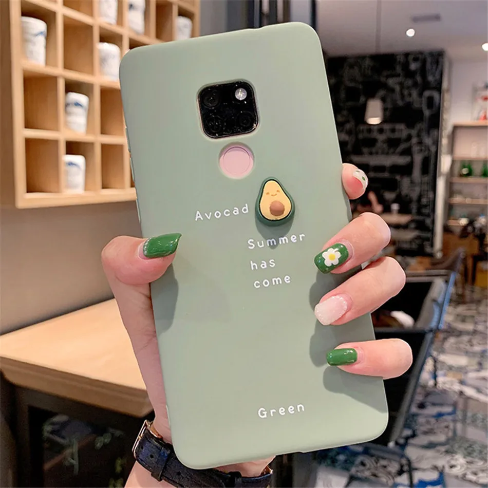 IPWSOO мультяшный 3D чехол для телефона с авокадо для huawei P30 Pro P20 mate 20 Nova 4 5i Honor 10 20 8X 9X Мягкий ТПУ силиконовый чехол Fundas