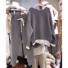 Весна-Осень 2021, свободный свитер в стиле пэчворк из двух частей, женский костюм Шанель, модный костюм из двух частей