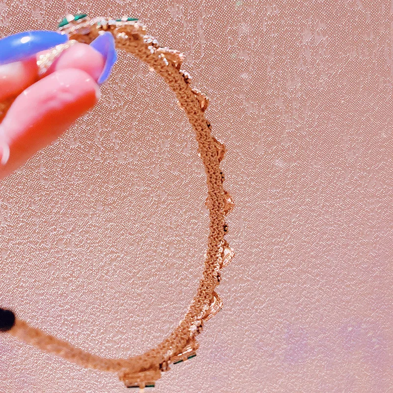 

Headbands For Women Girls Korean Slim Baroque Zircon Gem Hair Bands Accessories Fashion Adult Diademas Bandeau Cheveux Wholesale