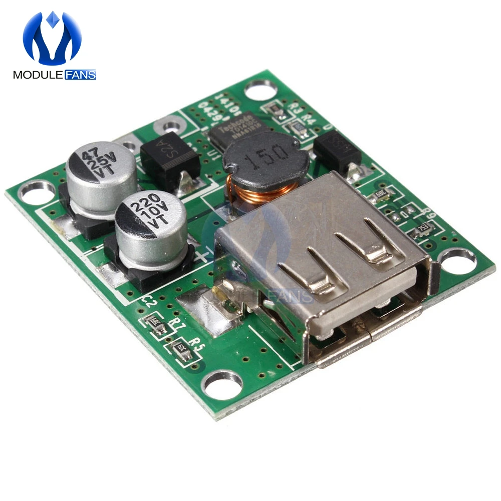 Блок питания с солнечной панелью 5 В 2 А контроллер заряда USB регулятор напряжения