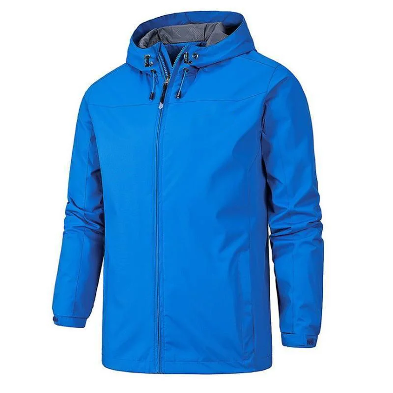 

Outdoors Autumn winter Men Hiking zipper Soft shell waterproof Jacket Mountaineering coats thin casual male jackets large size