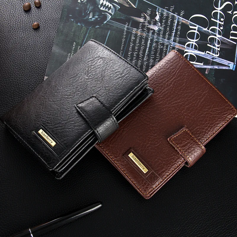 Маленький короткий кошелек для мужчин мужской держатель карт монет Vallet Partmone Walet