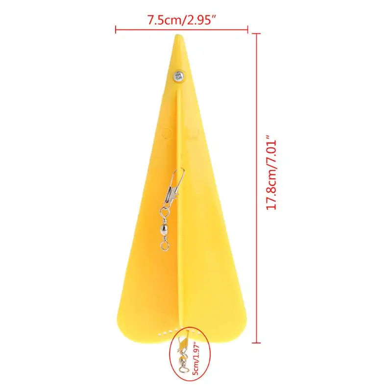 

Diving Board Fishing Trolling Adjustable Deep Artificial Bait Diver Plate Swivel