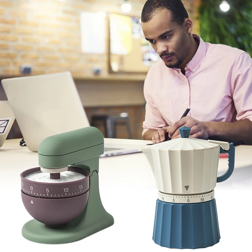 Креативная кофемашина Moka pot в форме мини механический таймер керамика кухонные