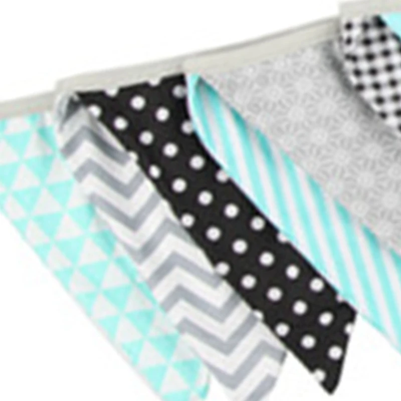 Классический синий серый хлопковый тканевый баннерный Вымпел флаги баннер