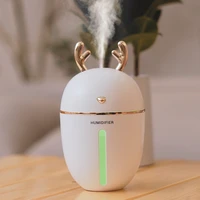 450ml large capacity cute deer air humidifier nightlight usb charging aromatherapy essential oil air diffuser mist maker for car